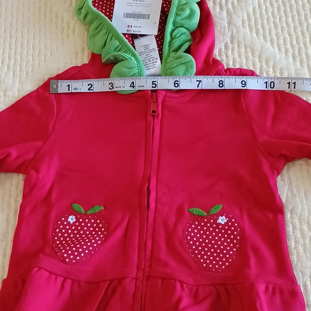 🆕 Gymboree Adorable Strawberry Hoodie